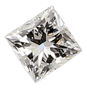 0.36 Carat D VVS2 Princess Lab Diamond