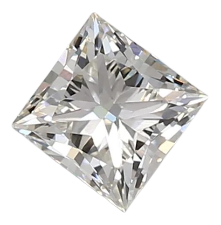 0.7 Carat G VVS2 Princess Lab Diamond