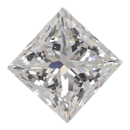 0.79 Carat D VVS2 Princess Lab Diamond