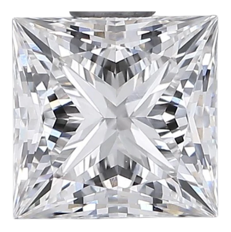 0.91 Carat G VVS2 Princess Lab Diamond