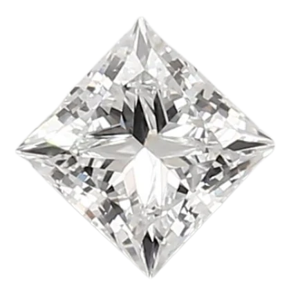 0.93 Carat D VVS2 Princess Lab Diamond