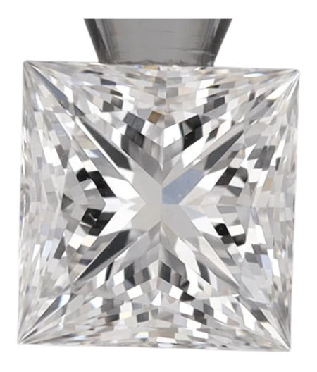 0.93 Carat F VVS2 Princess Lab Diamond