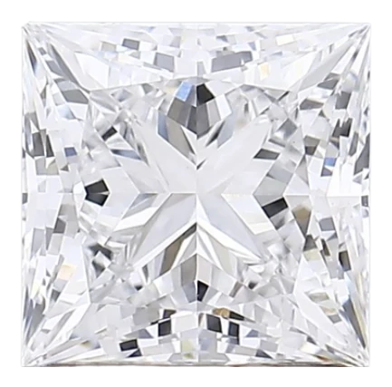 1.57 Carat D VVS2 Princess Lab Diamond