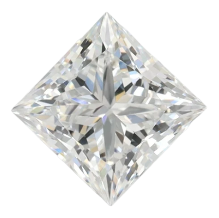 1.67 Carat D VVS1 Princess Lab Diamond