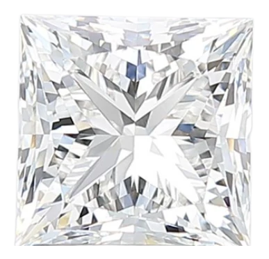 2.09 Carat F VVS2 Princess Lab Diamond