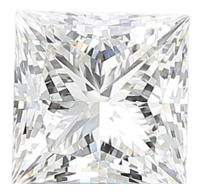 2.09 Carat F VVS2 Princess Lab Diamond