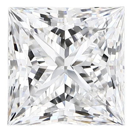 2.42 Carat D VVS2 Princess Lab Diamond