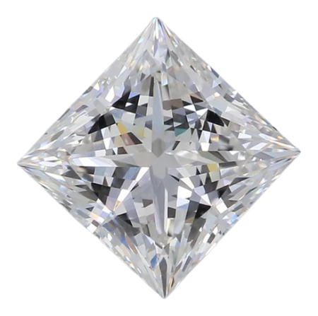 2.59 Carat F VVS2 Princess Lab Diamond