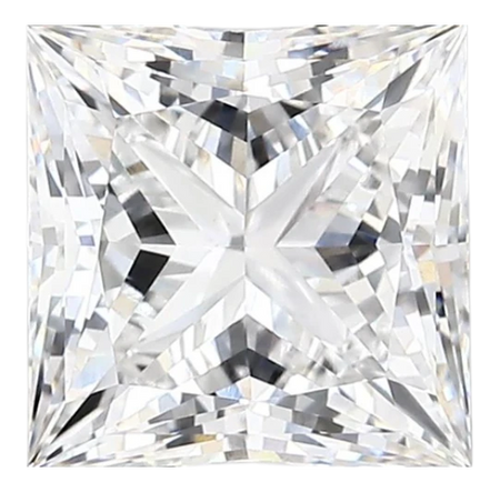 2.71 Carat E VVS2 Princess Lab Diamond