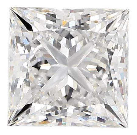 2.74 Carat E VVS2 Princess Lab Diamond
