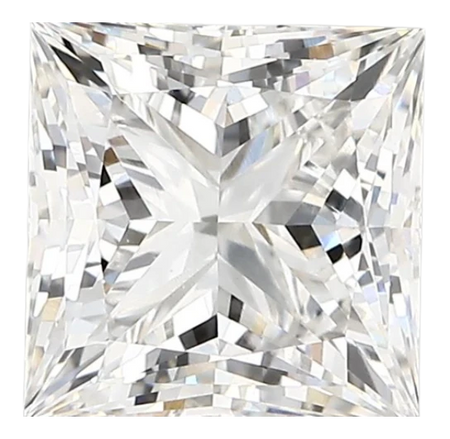 2.78 Carat E VVS2 Princess Lab Diamond