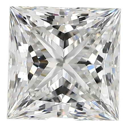 2.78 Carat E VVS2 Princess Lab Diamond