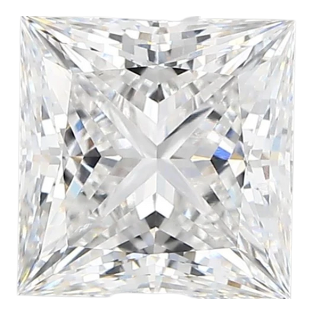 2.81 Carat E VVS2 Princess Lab Diamond