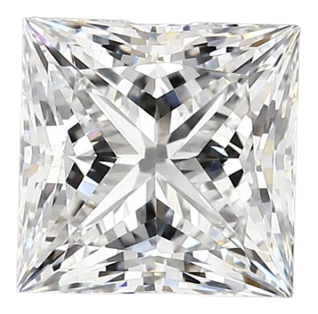 2.83 Carat E VVS2 Princess Lab Diamond
