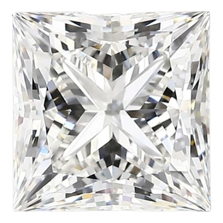 2.86 Carat G VVS2 Princess Lab Diamond