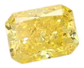 0.24 Carat Yellow VS2 Radiant Lab Diamond