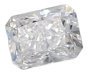 0.38 Carat D VVS2 Radiant Lab Diamond