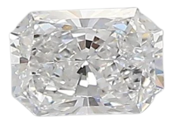 0.39 Carat D VVS2 Radiant Lab Diamond