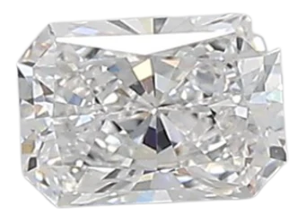 0.39 Carat D VVS2 Radiant Lab Diamond