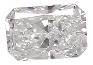 0.42 Carat D VVS2 Radiant Lab Diamond