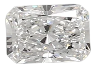 0.44 Carat D VVS1 Radiant Lab Diamond