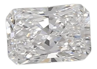 0.47 Carat D VVS2 Radiant Lab Diamond
