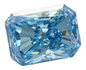 0.48 Carat Blue SI1 Radiant Lab Diamond