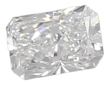 0.49 Carat D VVS2 Radiant Lab Diamond