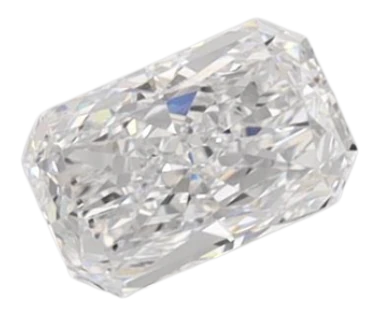 0.49 Carat D VVS2 Radiant Lab Diamond