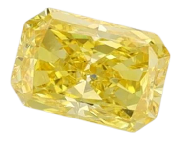 0.5 Carat Yellow VS1 Radiant Lab Diamond
