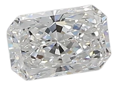 0.51 Carat D VVS2 Radiant Lab Diamond
