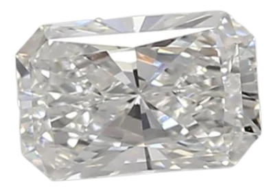 0.53 Carat E VVS2 Radiant Lab Diamond