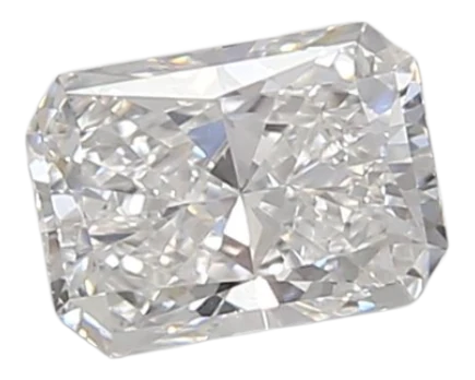 0.54 Carat D VS2 Radiant Lab Diamond