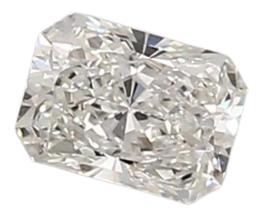 0.54 Carat F VVS2 Radiant Lab Diamond