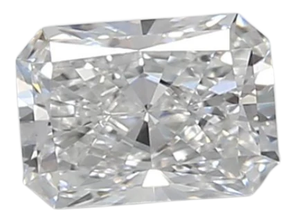 0.56 Carat D VS1 Radiant Lab Diamond