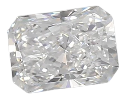 0.59 Carat D VVS2 Radiant Lab Diamond