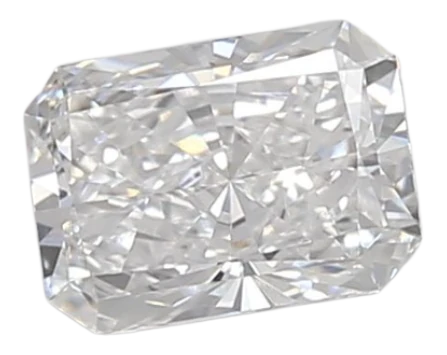 0.59 Carat D VVS2 Radiant Lab Diamond