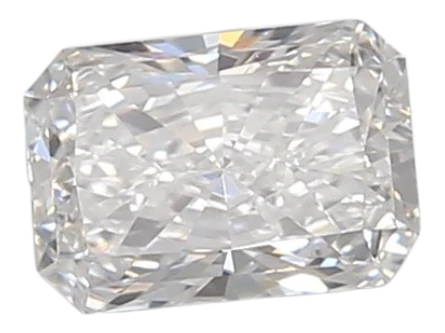 0.59 Carat D VVS2 Radiant Lab Diamond