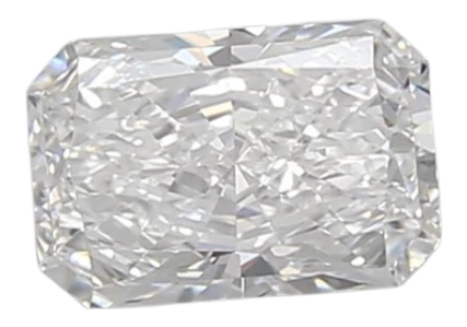 0.6 Carat D VVS2 Radiant Lab Diamond