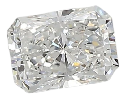 0.63 Carat E VS2 Radiant Lab Diamond