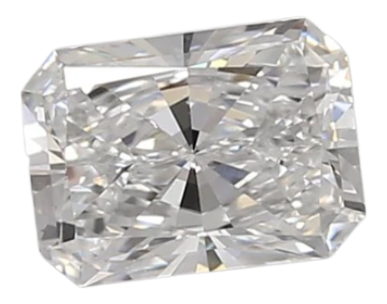 0.71 Carat D VVS2 Radiant Lab Diamond