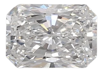 0.72 Carat D VS1 Radiant Lab Diamond