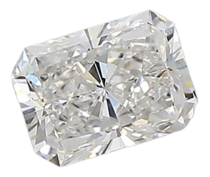 0.72 Carat D VVS1 Radiant Lab Diamond