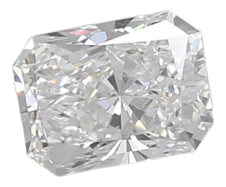 0.72 Carat D VVS1 Radiant Lab Diamond
