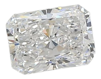 0.72 Carat D VVS2 Radiant Lab Diamond
