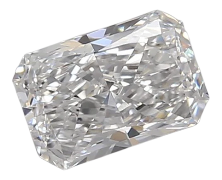0.74 Carat D VS1 Radiant Lab Diamond