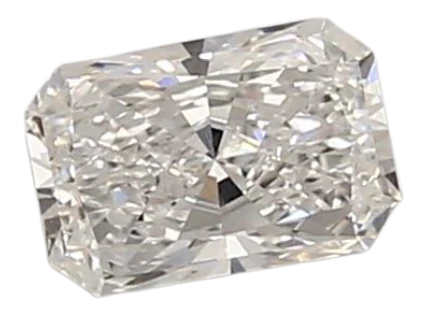 0.74 Carat D VVS2 Radiant Lab Diamond