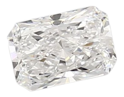0.74 Carat D VVS2 Radiant Lab Diamond