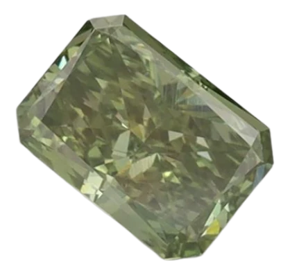 0.75 Carat Green VS1 Radiant Lab Diamond