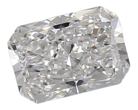 0.77 Carat D VS2 Radiant Lab Diamond